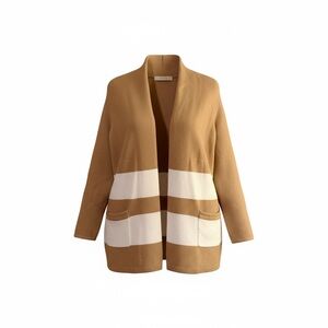 LOFT Tan and Cream Cardigan Sweater